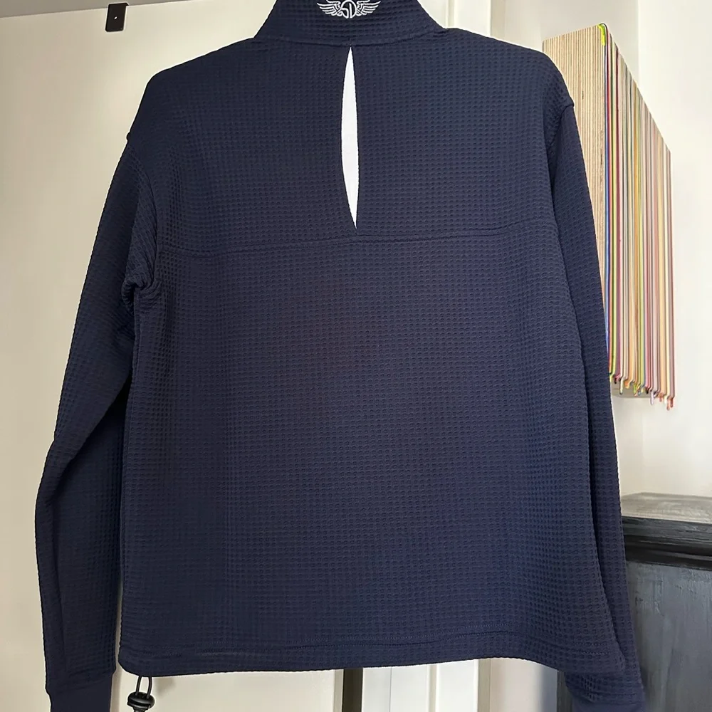 NWT Navy Half-Zip Golf Sweater - Picture 3 of 5